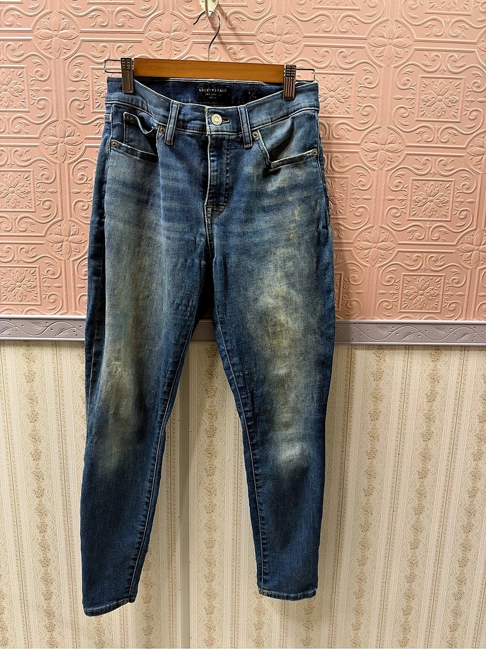 Lucky Brand Ava Mid Rise Skinny Jeans Blue Waist 28